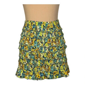 L*Space Floral Smocked Skirt‎ Sz M